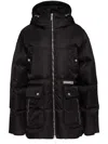 Dsquared2 Multi-pocket Parachute Puff Jacket In Black