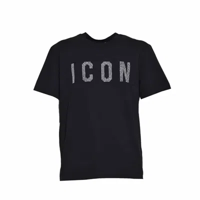 Dsquared2 Black Regular Fit T-shirt With Icon Logo