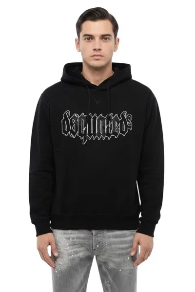 Dsquared2 Black Regular Logo Hoodie