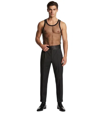 Dsquared2 Black Regular Solid Pants