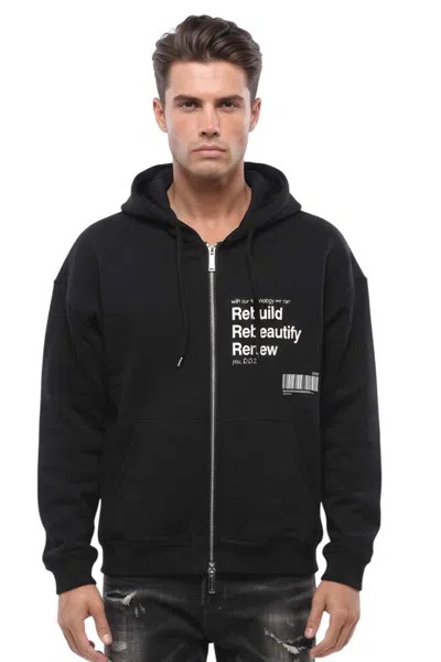 Dsquared2 Black Regular Zip Up Hoodie
