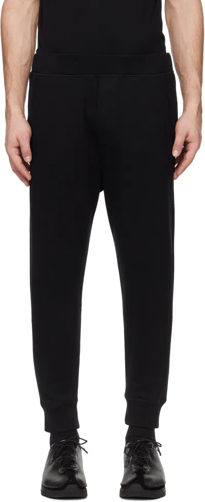 DSQUARED2 BLACK RELAX DEAN FIT SWEATPANTS