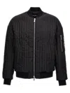 Dsquared2 Black Relaxed Bomber Jacket In Black