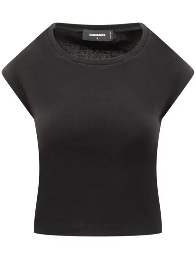 Dsquared2 Black Round Neck T-shirt