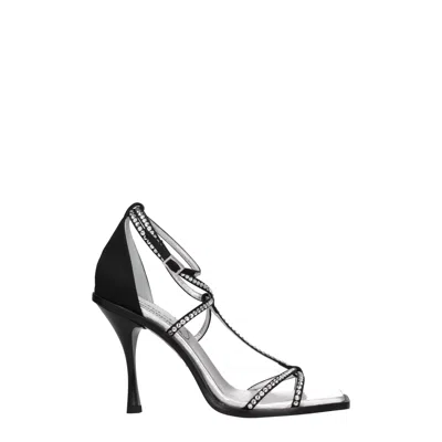 Dsquared2 Black Satin Sandal