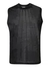 Dsquared2 Black Sequined Sleeveless Top In Black