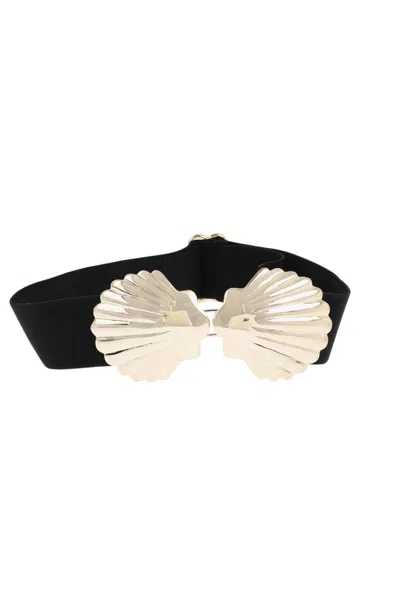 DSQUARED2 BLACK SHELL SOLID BELT