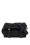 DSQUARED2 DSQUARED2 BLACK SHOULDER BAG IN POLYAMIDE WITH SPACIOUS COMPARTMENT