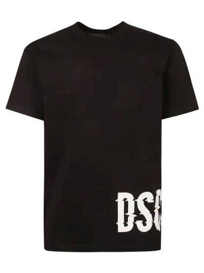 Dsquared2 Black Side Logo Print T-shirt
