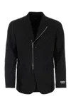 Dsquared2 Black Stretch Wool Blazer In Black