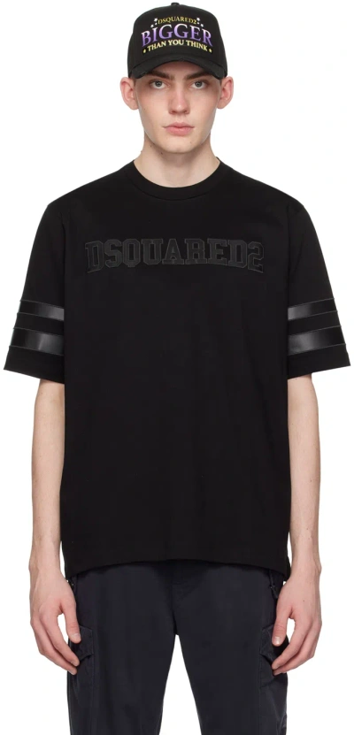 Dsquared2 Black Skater-fit T-shirt In 900 Black