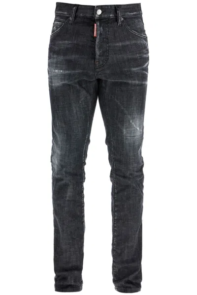 DSQUARED2 DSQUARED2  BLACK SLIM JEAN EASY WASH COOL GUY