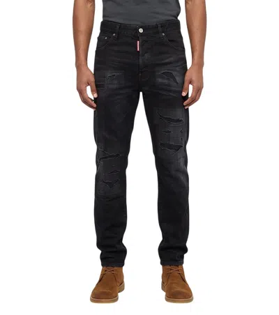 Dsquared2 Black Slim Mid Rise Jeans