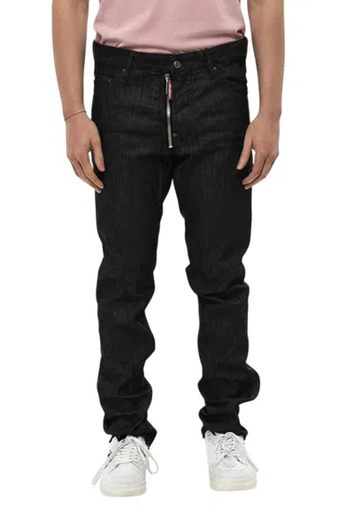 Dsquared2 Black Slim Mid Rise Jeans