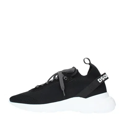 Dsquared2 Kids'  Black Sneakers In Nero Neri E Grigi