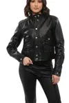 Dsquared2 Black Solid Band Collar Jacket In Multi