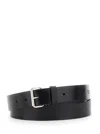 Dsquared2 D2 X Magliano Black Belt With Front Buckle Closure In Leather Man In Black