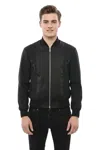 Dsquared2 Black Solid Mandarin Collar Jacket In Black