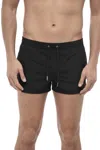 Dsquared2 Black Solid Swim Shorts In Black