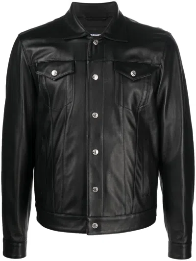 Dsquared2 Black Sportsjacket For Men | Ss23 Collection