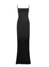 Dsquared2 Draped Front Strap Dress In Black