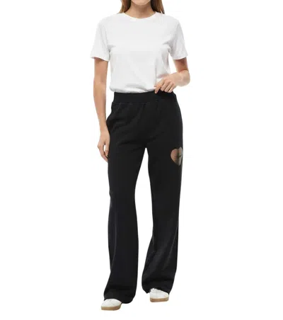 Dsquared2 Heart-patch Track Pants In Black