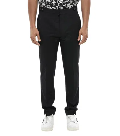 Dsquared2 Black Straight Flat Front Pants
