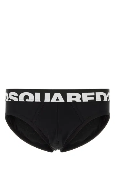 Dsquared2 Black Stretch Cotton Brief