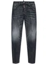 Dsquared2 Brushed Steel Wash Tidy Biker Jeans In Black