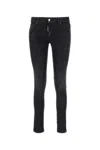 Dsquared2 Dsquared Woman Black Stretch Denim Jennifer Jeans In Black