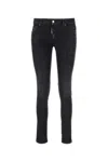 Dsquared2 Dsquared Woman Black Stretch Denim Jennifer Jeans In Black