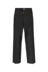Dsquared2 Dsquared Black Stretch Denim Loose Wide-leg Jeans In Black