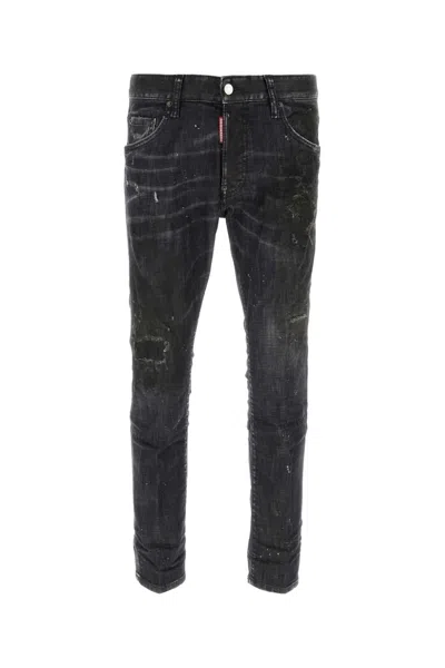 DSQUARED2 DSQUARED2 BLACK STRETCH DENIM SKATER JEANS