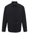 Dsquared2 Dsquared Men Black Stretch Poplin Shirt