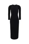 Dsquared2 Cut-out Ribbed-knit Midi Dress In 900