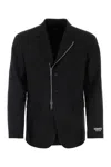 Dsquared2 Black Stretch Wool Blazer In Black