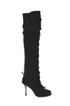Dsquared2 Lace-up Suede Boots In Black
