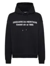 Dsquared2 Black Cotton Sweatshirt In Black