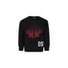 Dsquared2 Logo-print Cotton Sweatshirt In Black