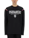 Dsquared2 Varsity Logo T-shirt In Black