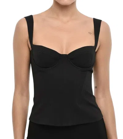 Dsquared2 Black Sweet Heart Neck Top