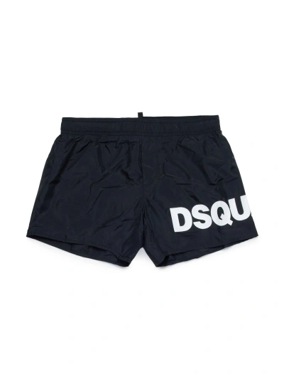 Dsquared2 Kids' Black Swimsuit With Icon Logo