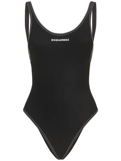 Dsquared2 Black Swimsuit With Logo