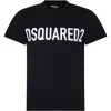 Dsquared2 Black T-shirt For Boy With Logo In Black