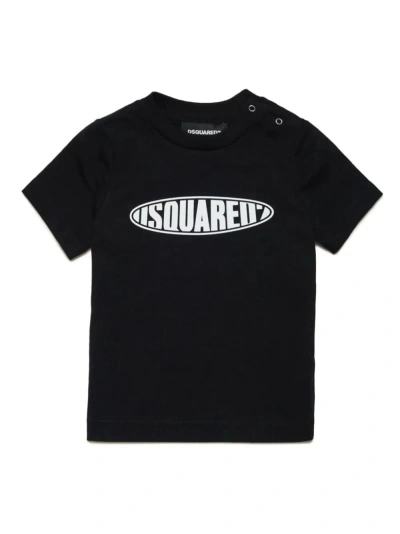 Dsquared2 Babies' Black T-shirt With  Print