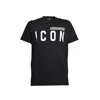 Dsquared2 Black T-shirt With Icon Logo In Black