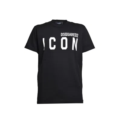 Dsquared2 Black T-shirt With Icon Logo