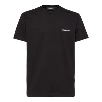 Dsquared2 Logo Printed Crewneck T-shirt In Black