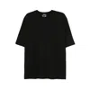 Dsquared2 Black Crewneck T-shirt With Logo Lettering On The Front In Cotton Man In Black