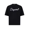 Dsquared2 Logo-embroidered T-shirt In Black
